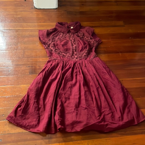 Free People Collared Dress